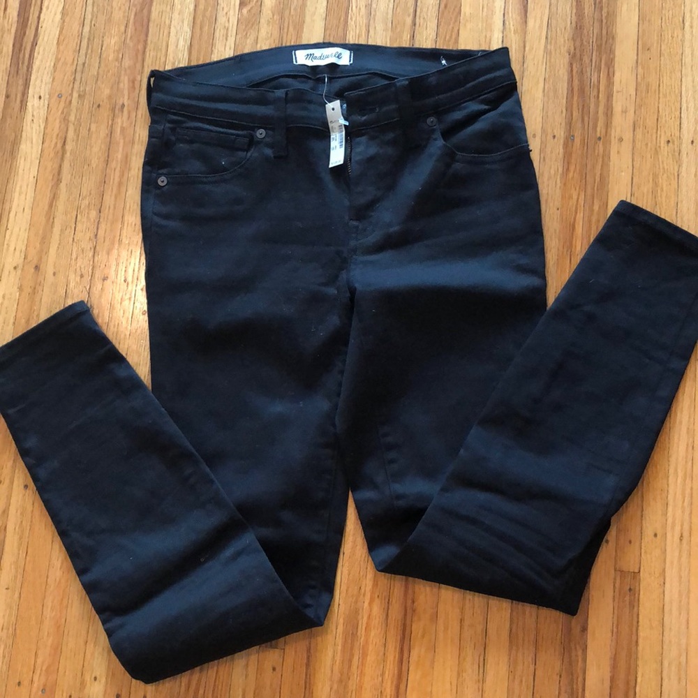Madewell 8” black skinny jeans
